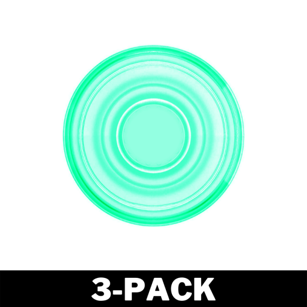 Mobilhållare Universell PopUp Socket Transparent Green 3-Pack