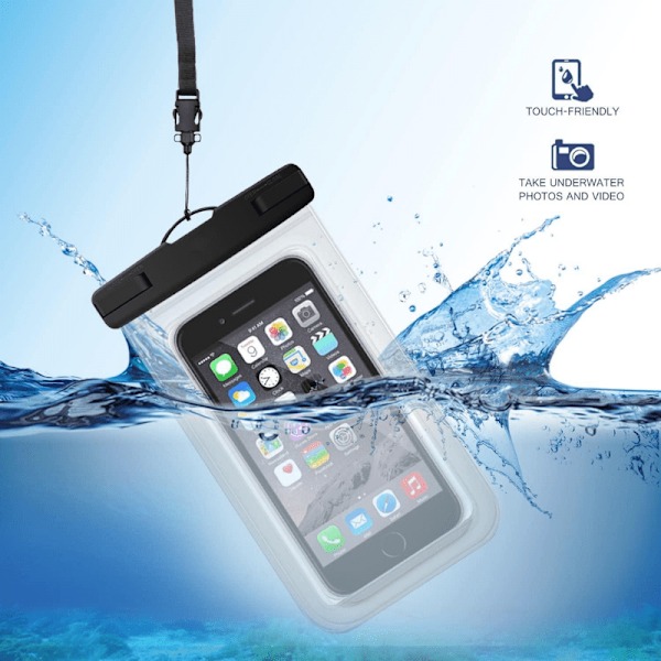 Waterproof Fodral med Touch - Alla Smartphones 1-Pack