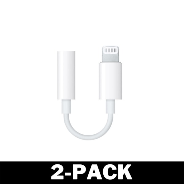 Digital Lightning till 3,5mm - AUX - iPhone iPad iPod 2-Pack