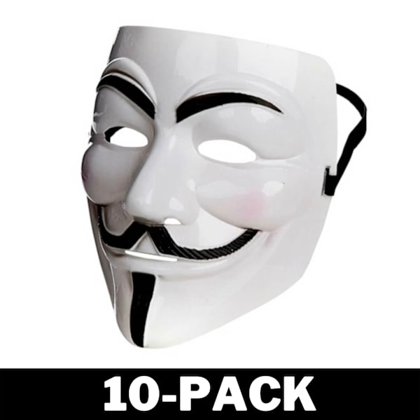 Anonymous Mask Halloween 10-Pack