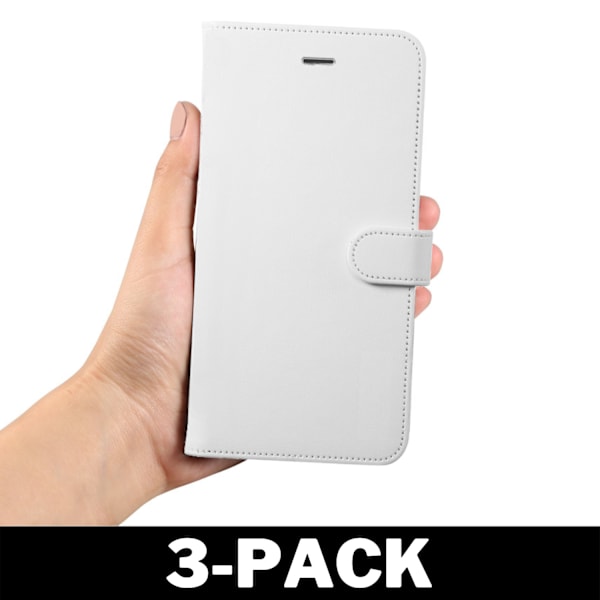 Plånboksfodral iPhone X/Xs Vit 3-Pack
