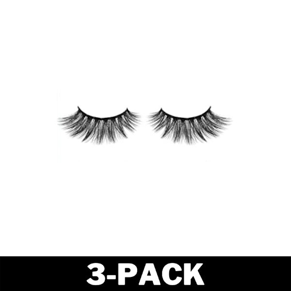 Handgjorda Lösögonfransar Lyxiga Eyelashes Hög Kvalitet 3-Pack