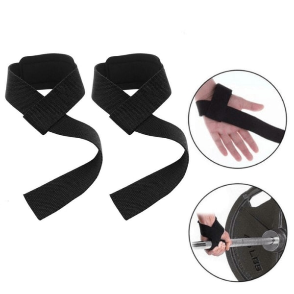 Lifting Straps - Gym Dragremmar Svart 1 par (2 st)