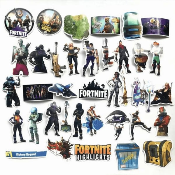 40 Stycken Fortnite Stickers / Klistermärken 1-Pack