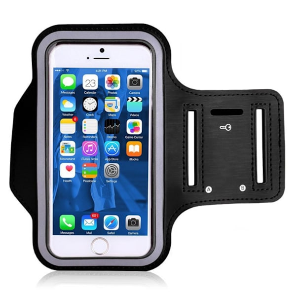Sportarmband Universell Mobilhållare Svart - Storlek L 1-Pack