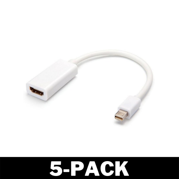 Macbook Displayport Thunderbolt till HDMI-Adapter 5-Pack