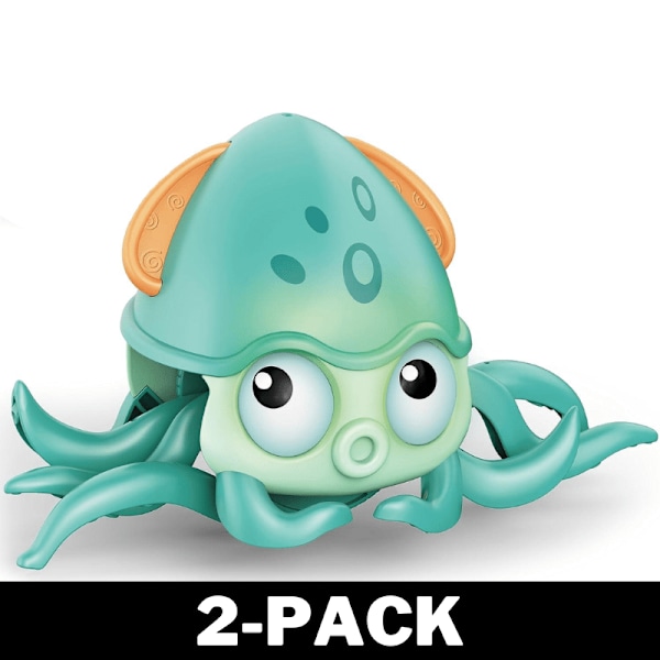 Vandrande Bläckfisk - Interagerande Funktion Grön 2-Pack