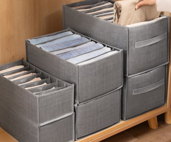 Tøjorganizer, Jeans Opbevaringsboks, Sammenfoldelig Skuffeorganizer
