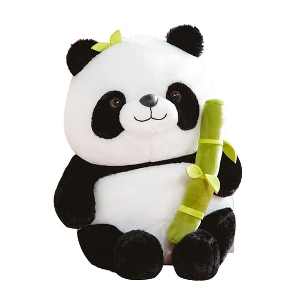 Bambu Panda Plyschleksaker För Barn Pojkar Flickor Panda Panda 25CM