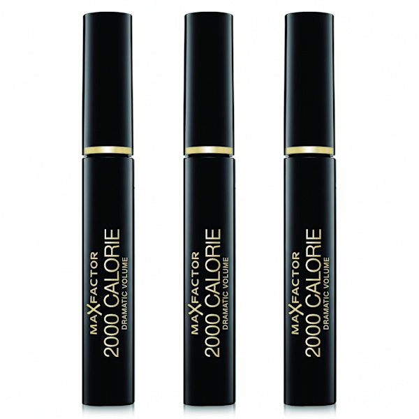 3-pack Max Factor Calorie Mascara 2000 Svart 9ml Svart black