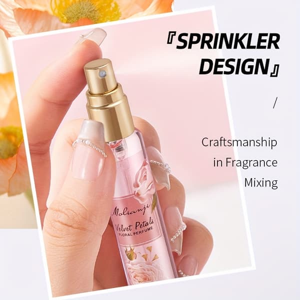 Parfympresentask för kvinnor, fräsch blommig doft, långvarig Eau de Parfum, presentask i resestorlek