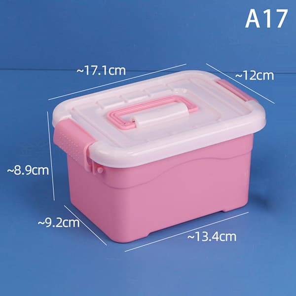 PP Plastförvaringslåda med lock Bärbara barnleksaker Brevpapper J