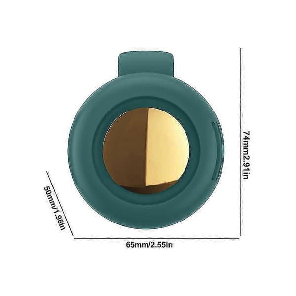 Bærbar Clip Køleventilator USB Genopladelig Mini Clip Ventilator Nakke Talje Ventilator Justerbar Luftkøleventilator Green