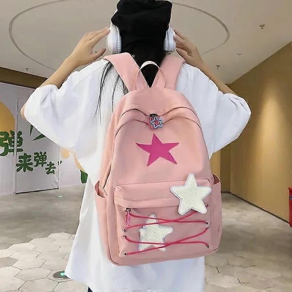 Y2k Estetiska Skolväskor Koreansk & Japansk Design Högkapacitets Ryggsäckar för Kvinnor