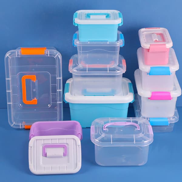 PP Plastförvaringslåda med lock Bärbara barnleksaker Brevpapper J