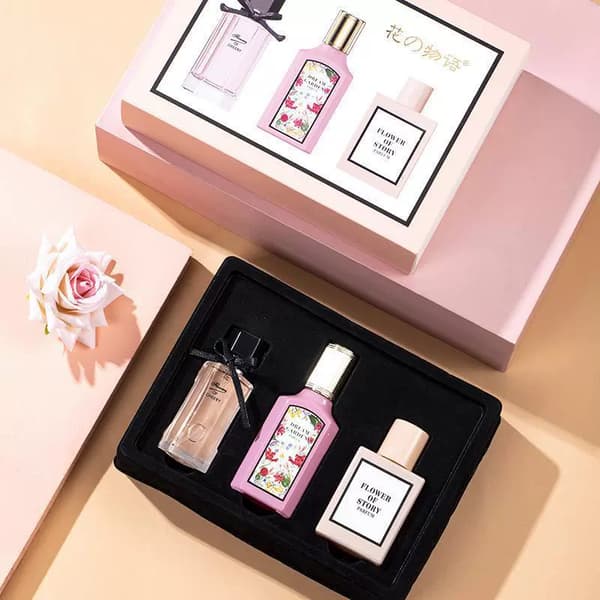 3-delat Flower Tale Parfymset för kvinnor Presentförpackning Fräsch och långvarig doft