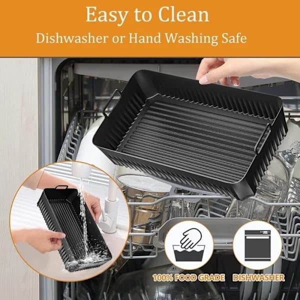 Airfryer tilbehør, airfryer forme til Ninja Foodi Flex 10.4 L AF500EU, silikone tilbehør til airfryer, silikoneforme til airfryer.
