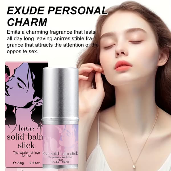 Dame Solid Parfume Balsam Stick, Langvarig Blomsterduft, Bærbar Lomme Parfume til Daglig Brug