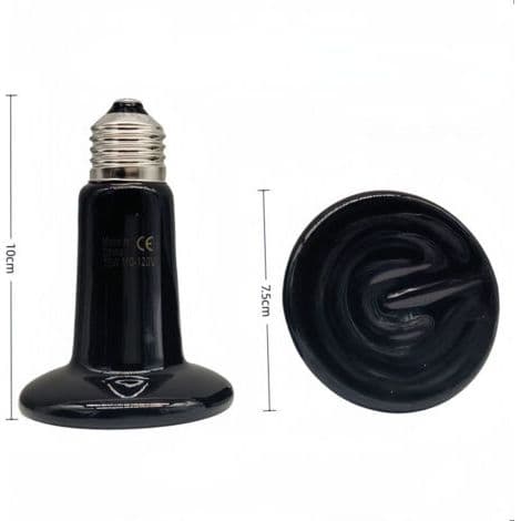 2-pack E27 150W 220V keramiska infraröda värmelampor för reptiler, ödlor, sköldpaddor, ormar och kycklingar