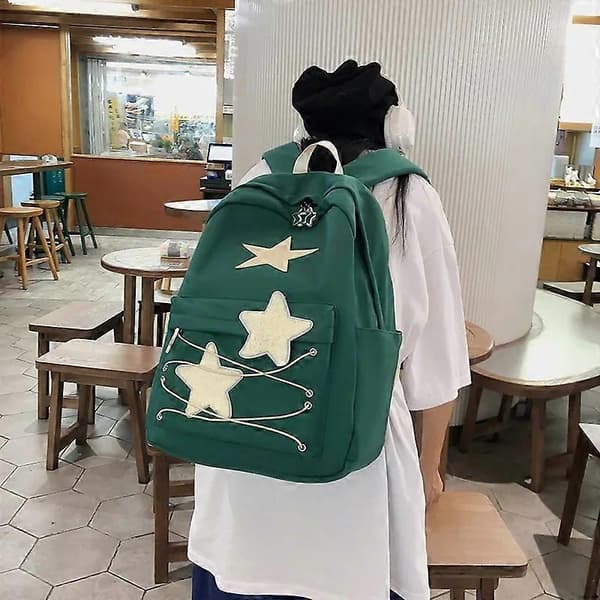 Y2k Estetiska Skolväskor Koreansk & Japansk Design Högkapacitets Ryggsäckar för Kvinnor