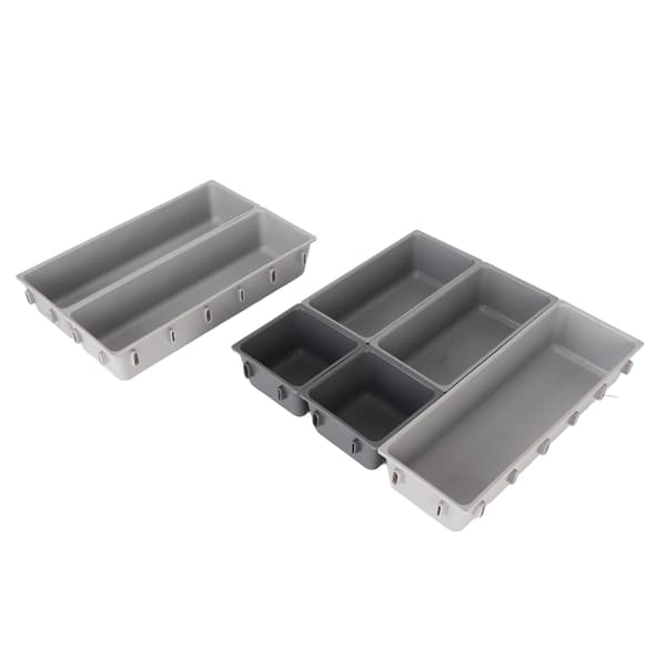 Bestikboks Organizer Robust Plast Stor Kapacitet Multifunktionel Redskabsorganizer til Kniv Gaffel Ske