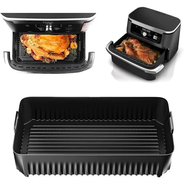 Airfryer tilbehør, airfryer forme til Ninja Foodi Flex 10.4 L AF500EU, silikone tilbehør til airfryer, silikoneforme til airfryer.