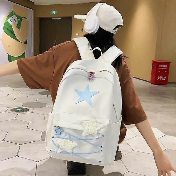Y2k Estetiska Skolväskor Koreansk & Japansk Design Högkapacitets Ryggsäckar för Kvinnor