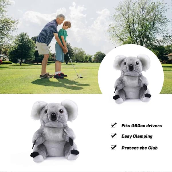 Golfkøllehodebeskytter Plysjleker Hodebeskytter Dyre Dovendyr Golf Driver Hodebeskytter Tilbehør - Perfekt