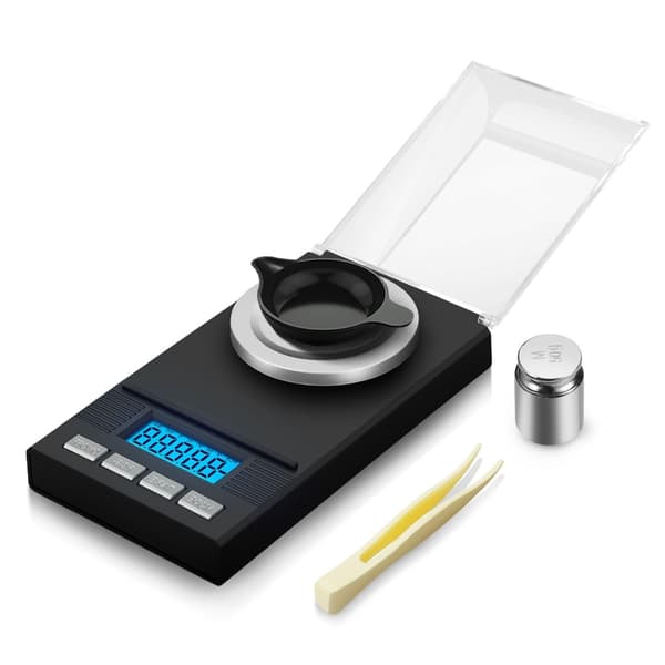 50g/0.001g presisjon digitalvekt, mikrogramvekt, elektronisk vekt, milligramvekt 11.5*6.5*1.7cm