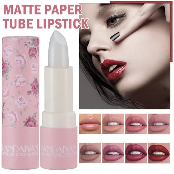 Klassisk matt leppestift fløyelsaktig tåke leppestift langvarig vanntett naken leppestift gave til J6b7 08 3.8g