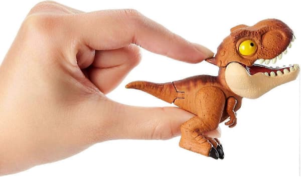 Dinosaurfigurer 6-pak med snap-on ryg til rygsække og tasker