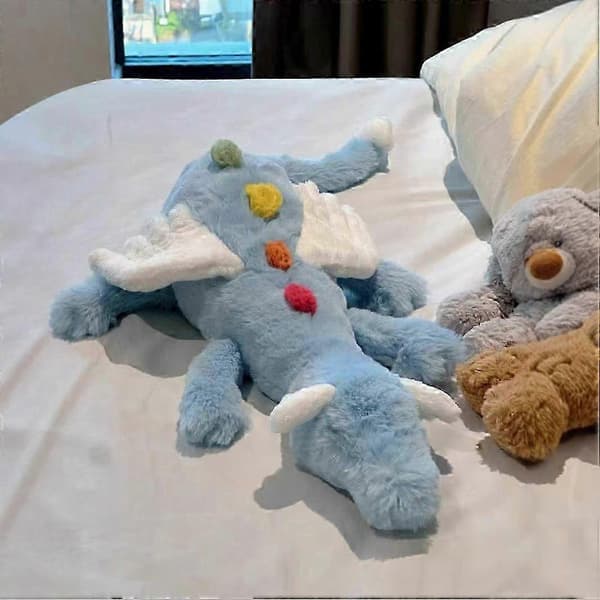 [LCS]Sky Rainbow Dragon Blue Doll 50CM sängynukke pehmolelut syntymäpäivälahja pehmolelut