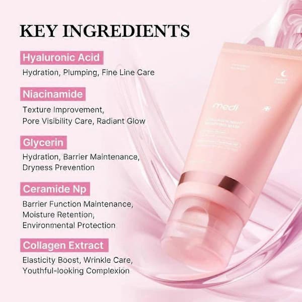 Medicube Collagen Night Wrapping Mask KOREAN Glass Skin Routine 2 kpl 2 kpl 2 kpl 2pcs