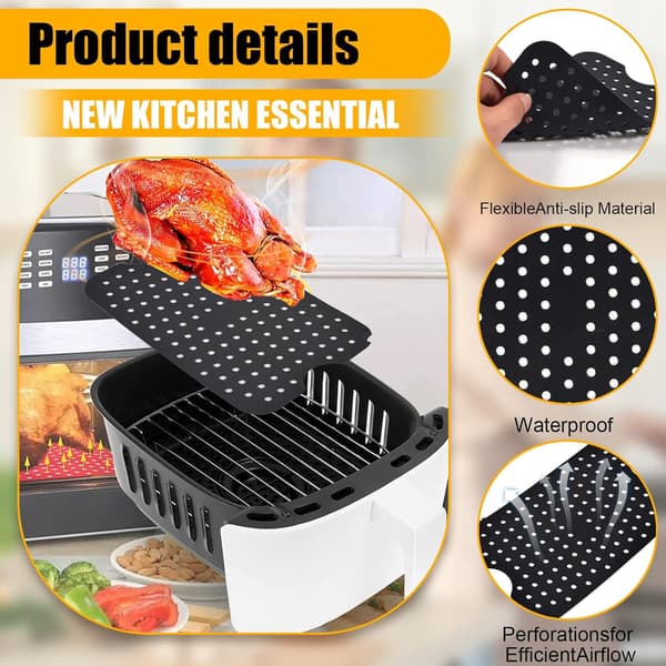 Airfryer-tarvikkeet, silikonimuotit airfryeriin, kaksoiskori A