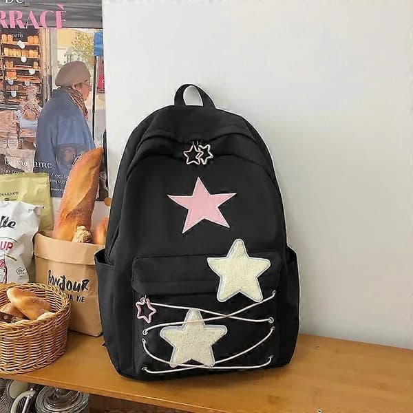 Y2k Estetiska Skolväskor Koreansk & Japansk Design Högkapacitets Ryggsäckar för Kvinnor