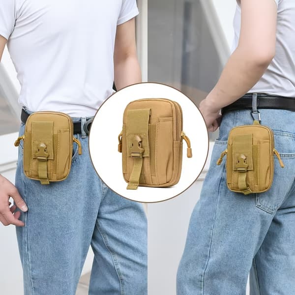 Kamouflage Midjeväska Taktisk Sportbältesväska Multifunktionell Löpning Vandring Camping Cykling Midjepack Lättviktig Hållbar Python Camouflage