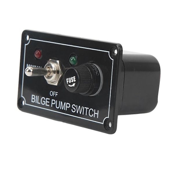 Rocker Toggle Switch Panel Länspump Auto Off Manuell Switch Panel för RV Yacht Bil