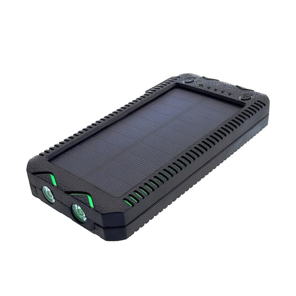 Solcelle PowerBank / Lader - 10.000 mAh Solcellelader
