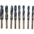 HSS borrset med reducerat skaft, 8 delar, 14-25 mm snabbstålsborrar, 1/2\" skaft