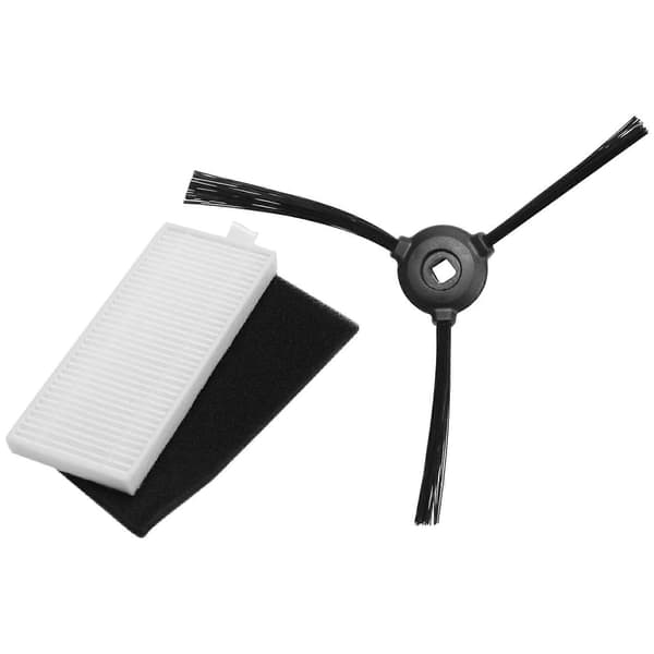 Til Lefant M520/M501 reservedele, vaskbare 4 HEPA filtre + 4 sidebørster tilbehørssæt til Ro