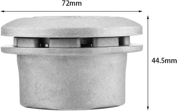 Universelt erstatningshode i aluminium for dobbeltråds gresstrimmer for hage, plen, uteplass