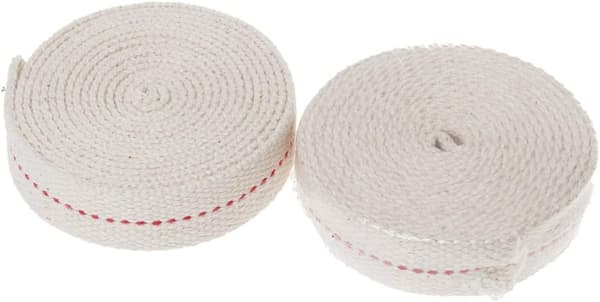 2 Rolls Flat Wick for Oil Lamp White