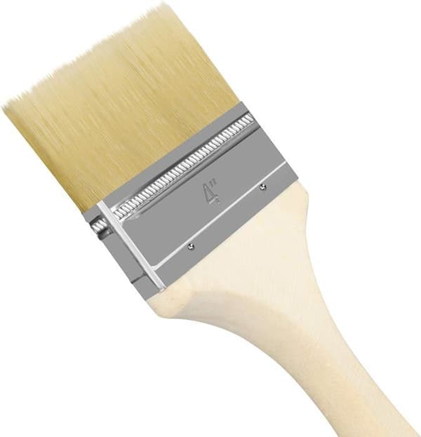 Väggmålarpenslar (12-pack) Penselbredd 101,6 mm Total längd 21,5 cm Platt professionell målarpensel