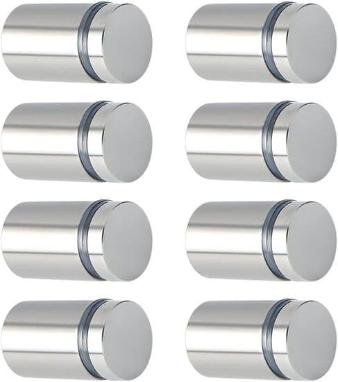 Reklameavstandsstykke i rustfritt stål for skilt og display, 19 mm diameter*25 mm