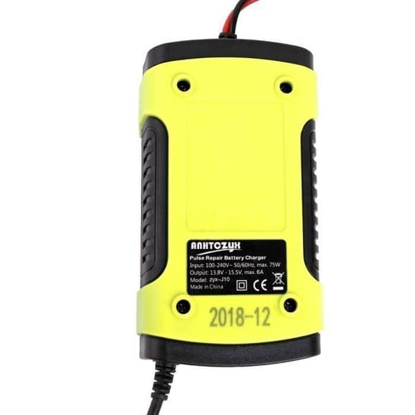 12V 6A Smart billaddare med snabb ström och LCD-display