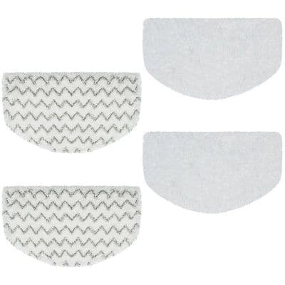 Pakke med 4 erstatningsklude til Bissell Powerfresh dampmoppe 1940180614401544, vaskbar.