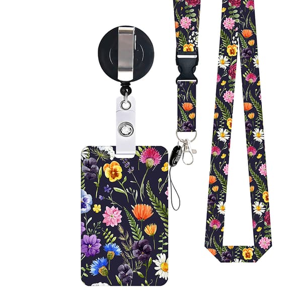 Cute Sloth ID Card Holder with Retractable Reel Model A06