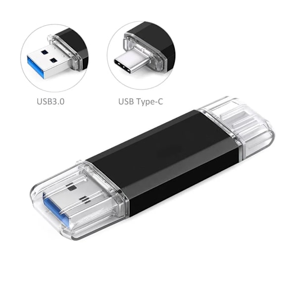 USB USB 3.0:lla ja USB-C:llä – 64GB