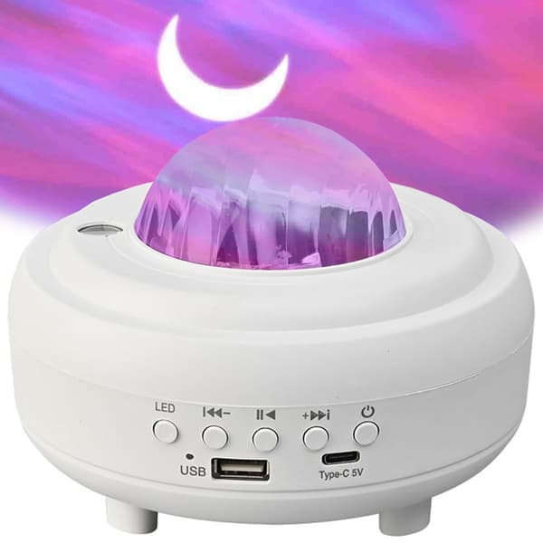 LED night light star projector aurora sky projector bluetooth speaker