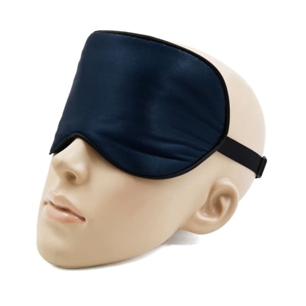 Sovemaske silke 2-pakning Mørkeblå
